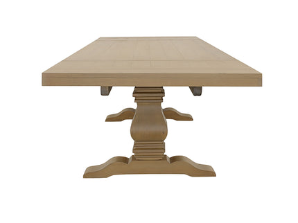 Allende - Extension Dining Table With Double Pedestal Base - Honey
