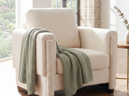 Upholstered Accent Armchair With Square Arm