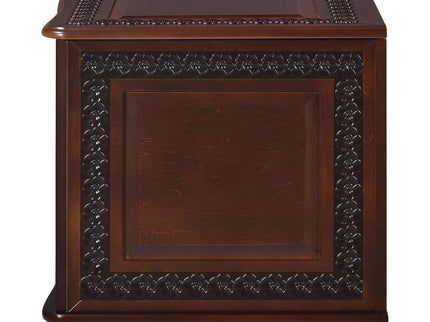 Ornate - Deep Flip Open Storage Cedar Chest With Cedar Lining - Brown