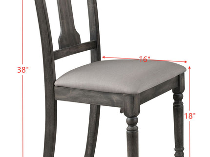 Wallace - Side Chair (Set of 2) - Tan / Weathered Gray