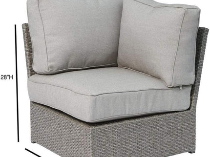 Shick - Corner Wedge Patio Chair With Cushions