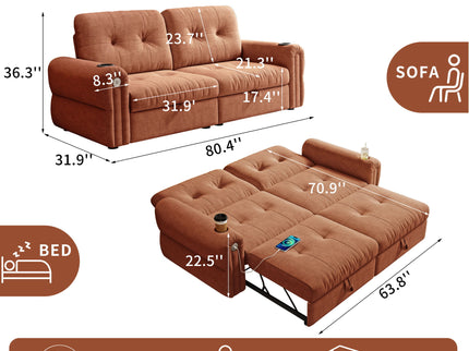 Cloud Like Convertible Sofa Bed With For Living Room