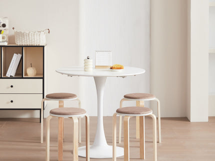 Stackable Round Backless Stools (Set of 4)