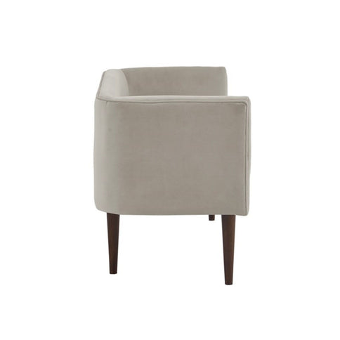 Farrah - Accent Bench With Low Back & Sides - Cream
