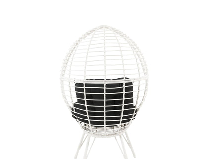 Galzed - Patio Lounge Chair - Black / White