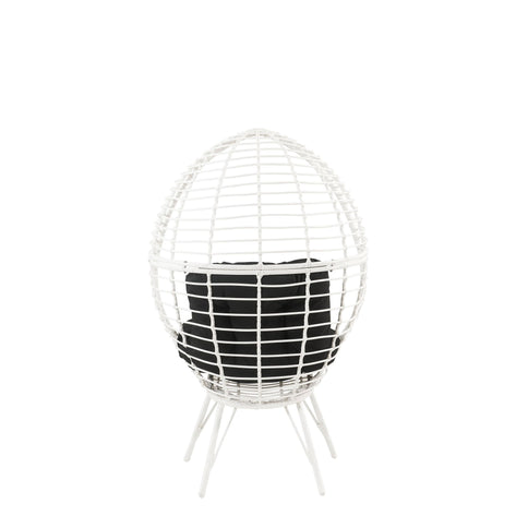 Galzed - Patio Lounge Chair - Black / White