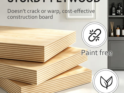Floating Bathroom Vanity Cabinet With Soft Close Double Doors, Spacious Interior Storage, Wall Mounted, Cabinet Only