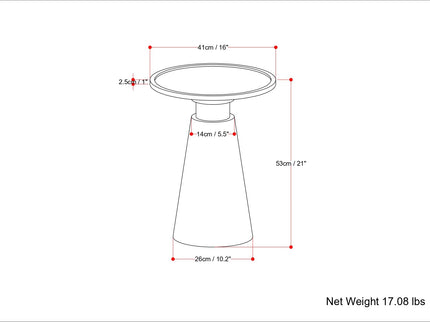 Kramer - Side Table - Cognac