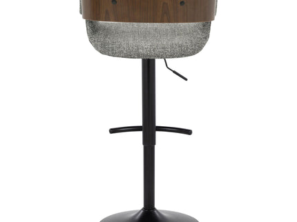 Elisa - Mid Century Modern Adjustable Barstool With Swivel & Rounded T Footrest (Set of 2)
