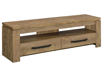 Tesoro - TV Stand With 2 Drawers - Mango Color