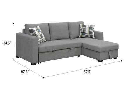 Pensole - Reversible Pop - Up Sleeper Sectional
