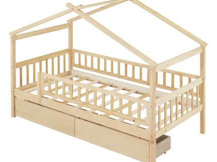House Bed With 2 Drawers