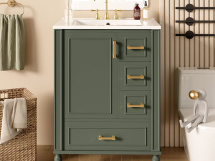 Traditional Bathroom Vanity Set With Soft Close Doors