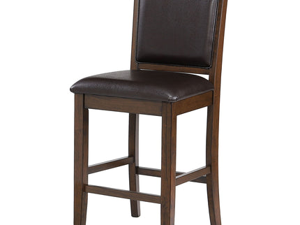 Dewey - Upholstered Counter Chair (Set of 2) - Walnut