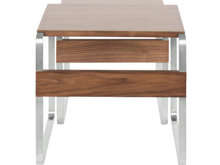 Tea Side Mid-Century Modern Nesting Tables - Walnut