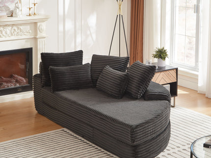 Semi Circular 2 In 1 Sofa Bed With Neck Pillow