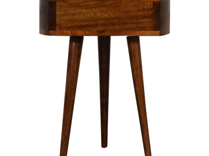 Semi Circle Nightstand - Chestnut