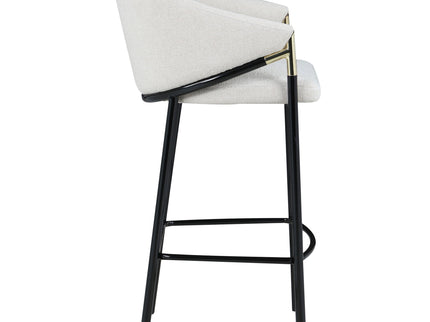 Sloped Arm Bar Stools (Set of 2) - Beige