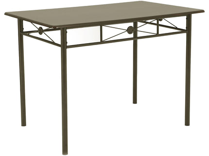 5 Piece Rectangle Dining Set With Tubing Base