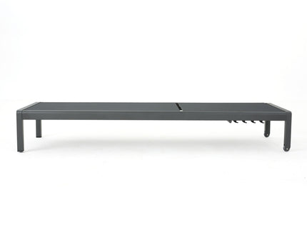 Outdoor Patio Chaise Lounge With 5 Reclining Positions