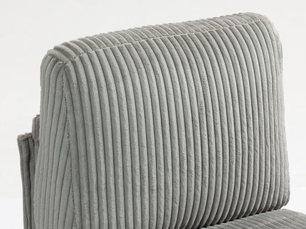 Single Couch Modular Armless Accent Chair With Back Cushion