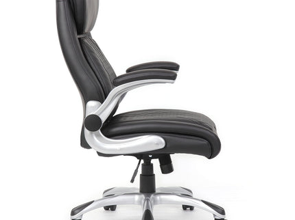 High Back Ergonomic Executive Office Chair, Adjustable Height And Lumbar Support For Home & Office - Black