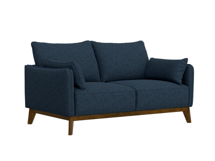 Loveseat With Flared Legs - Blue