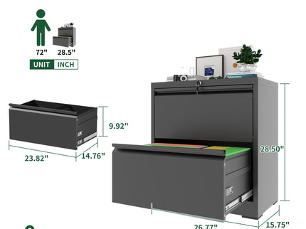 Premium Drawer Metal Lateral File Cabinet With Lock