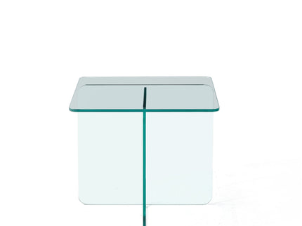 Modern Transparent Tempered Glass Sidetable