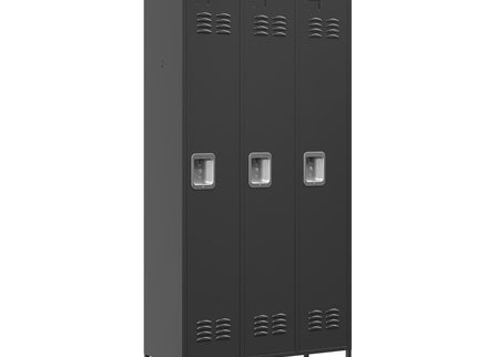 Storage Locker Cabinet With Locks For Employees, Home Gym Office School Garage - Black