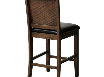 Dewey - Upholstered Counter Chair (Set of 2) - Walnut