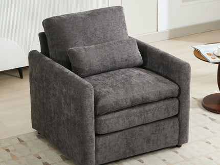 Cozy Upholstered Cushion Armchair For Living Room
