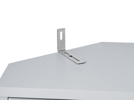 Multi Functional Corner Cabinet With Adjustable Shelves And 2 Doors