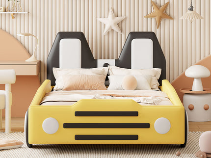 High Quality Race Car Shaped Platform Bed & Wheels