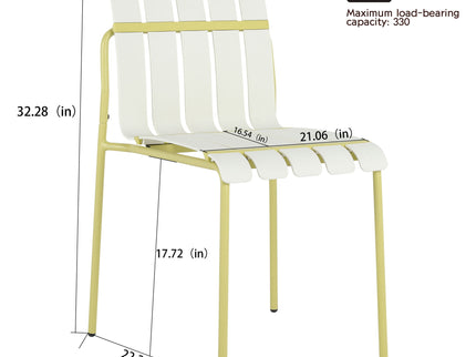 4 Piece Set Of Modern Color Block Designed Single Chairs With Round Table