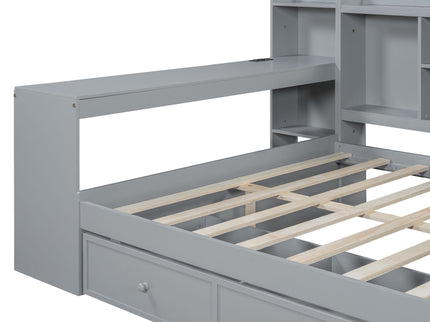Daybed With 3 Drawers USB Ports And Desk