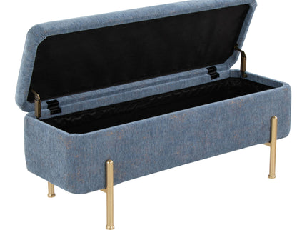 Daniella - Contemporary Bench - Gold / Blue