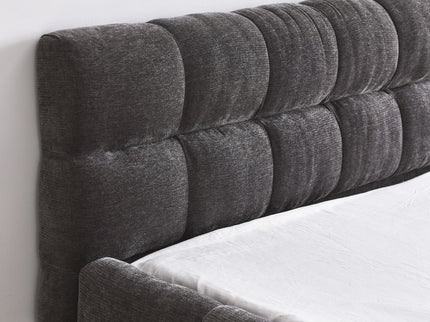 Modern Platform Bed Frame With Thick Fabric