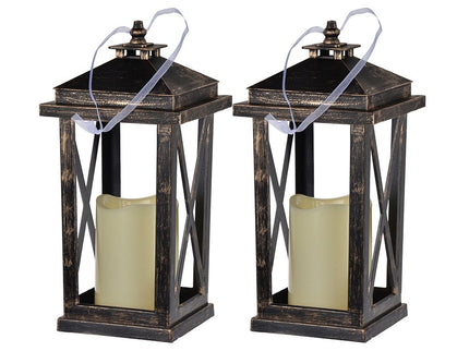 Menifee - Lantern With Led Candle (Set of 2)