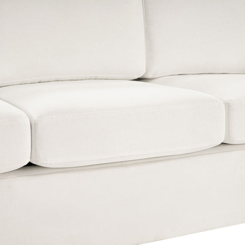 Modern 3 Seater Sofa With Curved Backrest