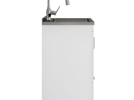 Reed - Deluxe Laundry Cabinet With Pull-Out Faucet And Stainless Steel Sink