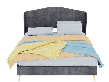 Upholstered Bed, Tufted Headboard, Comfortable Sleep