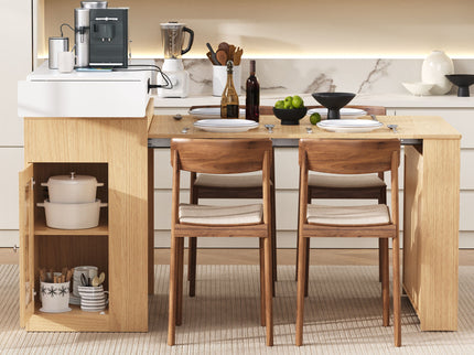Extendable Dining Table With Folding Top