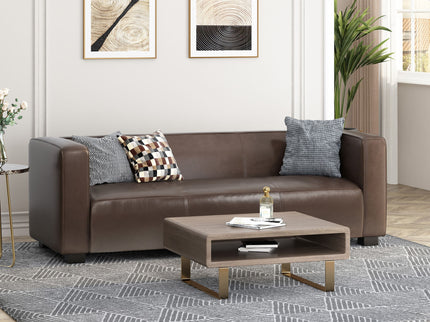 Contemporary 3 Seater Sofa With Tuxedo Design