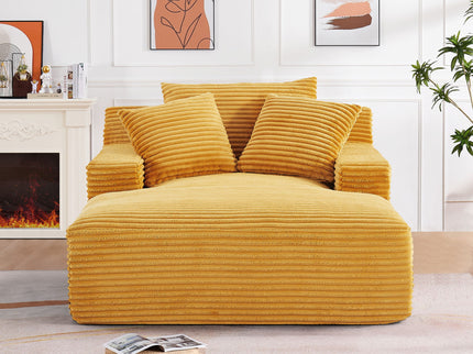 Cloudline - Oversized Chaise Lounge, Modern Comfy Couch With Full Foam Cushioning, Cozy Sleeper Sofabed