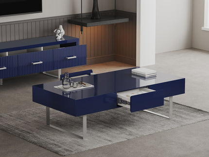 Rectangular Coffee Table With Hidden Storage