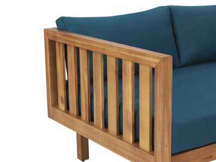 Claremont - 3 Seater Daybed Teak Acacia Wood Water Resistant Cushions
