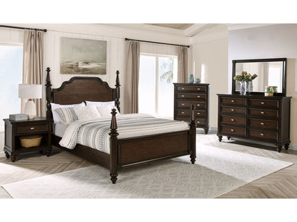 Berwick - 8 Drawer Dresser Cabinet With Felt Lined Drawers - Dark Oak
