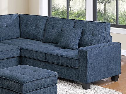 Sectional Set With Corner Wedge Ottoman USB Port