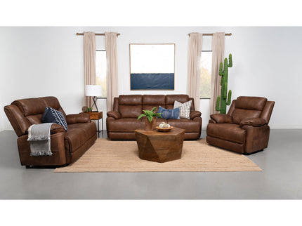 Worthington - Padded Arm Loveseat - Dark Brown